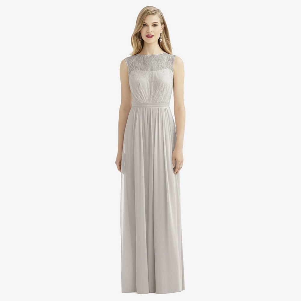 🆕 AFTER SIX LACE BODICE CHIFFON DRESS NWT SIZE 16